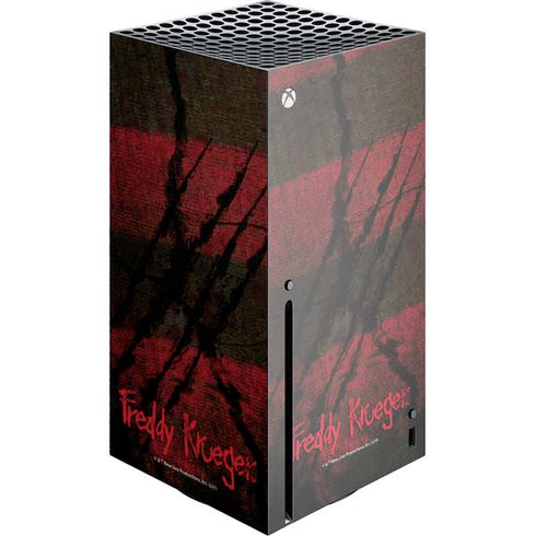 Nightmare on Elm Street Freddy Krueger Scratch Xbox Series X Console Skin