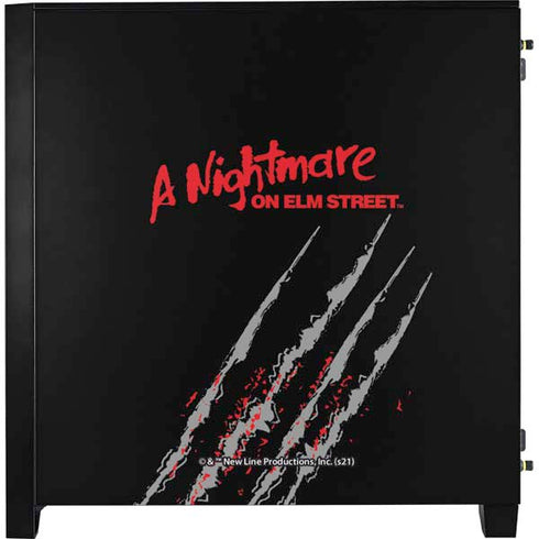 Nightmare on Elm Street Freddy Krueger Slash Corsair 4000D Tempered Glass Mid-Tower ATX Case Skin