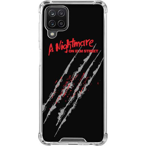 Nightmare on Elm Street Freddy Krueger Slash Galaxy A12 Clear Case