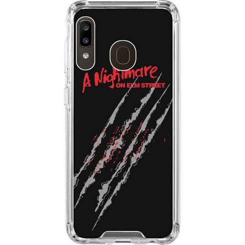 Nightmare on Elm Street Freddy Krueger Slash Galaxy A30 Clear Case