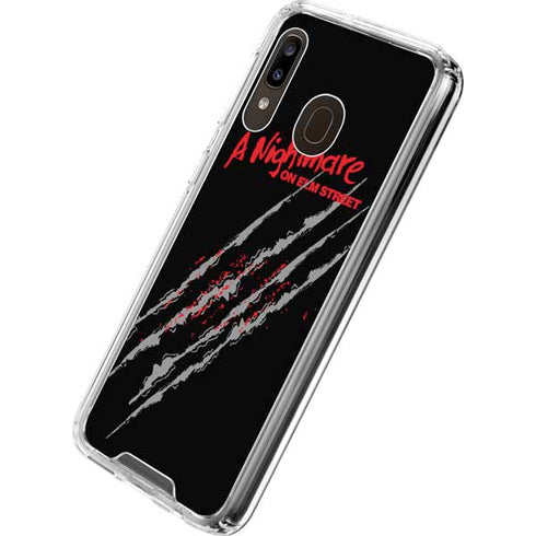 Nightmare on Elm Street Freddy Krueger Slash Galaxy A30 Clear Case