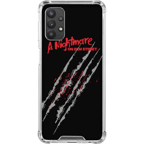 Nightmare on Elm Street Freddy Krueger Slash Galaxy A32 5G Clear Case
