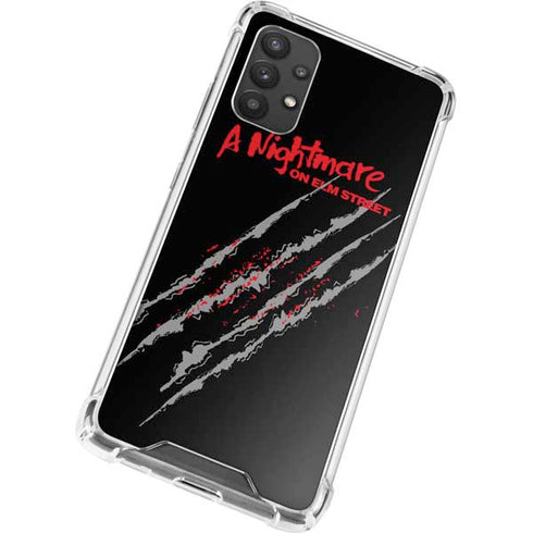 Nightmare on Elm Street Freddy Krueger Slash Galaxy A32 5G Clear Case