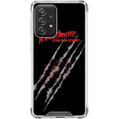 Nightmare on Elm Street Freddy Krueger Slash Galaxy A52 5G Clear Case