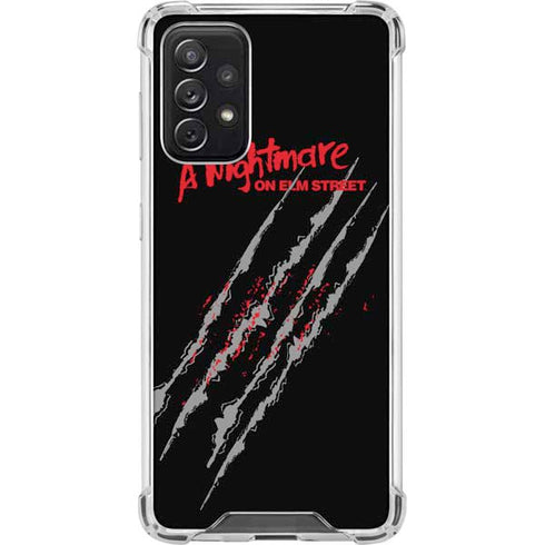 Nightmare on Elm Street Freddy Krueger Slash Galaxy A72 5G Clear Case