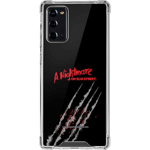 Nightmare on Elm Street Freddy Krueger Slash Galaxy Note20 5G Clear Case