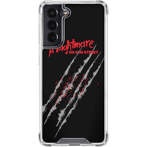 Nightmare on Elm Street Freddy Krueger Slash Galaxy S22 Clear Case