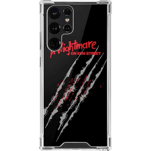 Nightmare on Elm Street Freddy Krueger Slash Galaxy S22 Ultra Clear Case