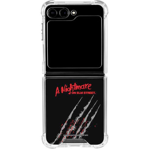 Nightmare on Elm Street Freddy Krueger Slash Galaxy Z Flip5 5G Clear Case