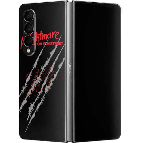 Nightmare on Elm Street Freddy Krueger Slash Galaxy Z Fold4 5G Skin