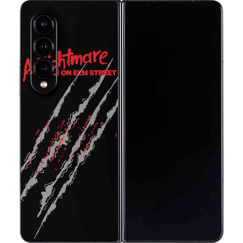 Nightmare on Elm Street Freddy Krueger Slash Galaxy Z Fold4 5G Skin