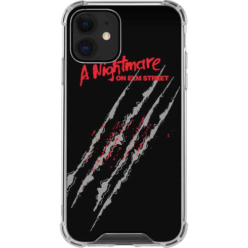 Nightmare on Elm Street Freddy Krueger Slash iPhone 12 Mini Clear Case