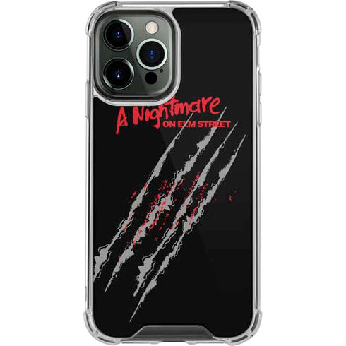 Nightmare on Elm Street Freddy Krueger Slash iPhone 13 Pro Max Clear Case