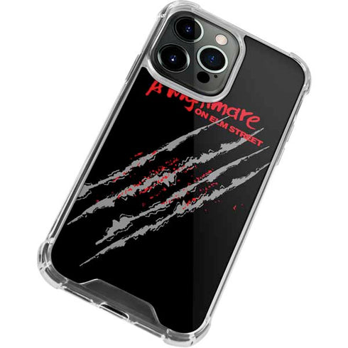 Nightmare on Elm Street Freddy Krueger Slash iPhone 15 Pro Max Clear Case