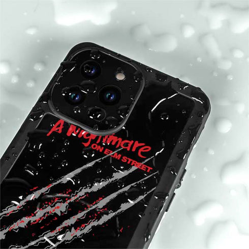 Nightmare on Elm Street Freddy Krueger Slash iPhone 14 Pro Max Waterproof Case