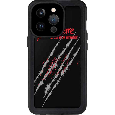 Nightmare on Elm Street Freddy Krueger Slash iPhone 14 Pro Waterproof Case