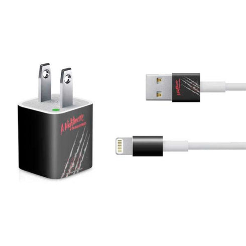 Nightmare on Elm Street Freddy Krueger Slash iPhone Charger (5W USB) Skin