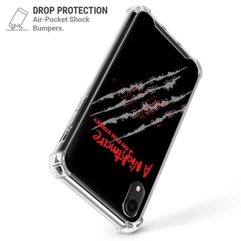 Nightmare on Elm Street Freddy Krueger Slash iPhone XR Clear Case
