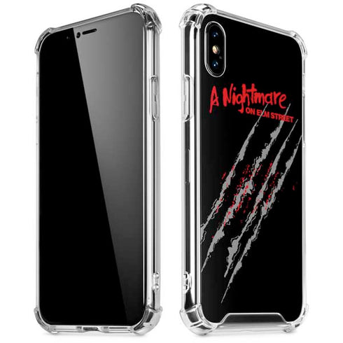 Nightmare on Elm Street Freddy Krueger Slash iPhone XS Max Clear Case