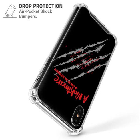 Nightmare on Elm Street Freddy Krueger Slash iPhone XS Max Clear Case