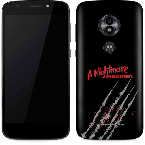 Nightmare on Elm Street Freddy Krueger Slash Moto E5 Play Skin