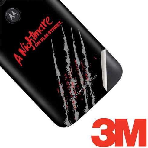 Nightmare on Elm Street Freddy Krueger Slash Moto E5 Play Skin