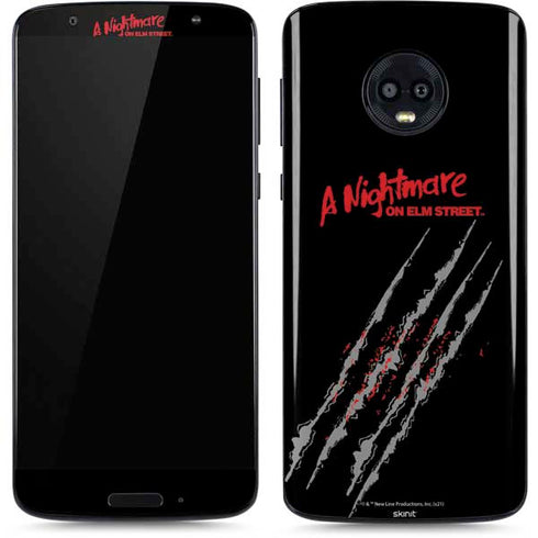Nightmare on Elm Street Freddy Krueger Slash Moto G6 Skin