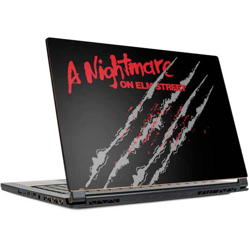 Nightmare on Elm Street Freddy Krueger Slash MSI GS65 Stealth Laptop Skin