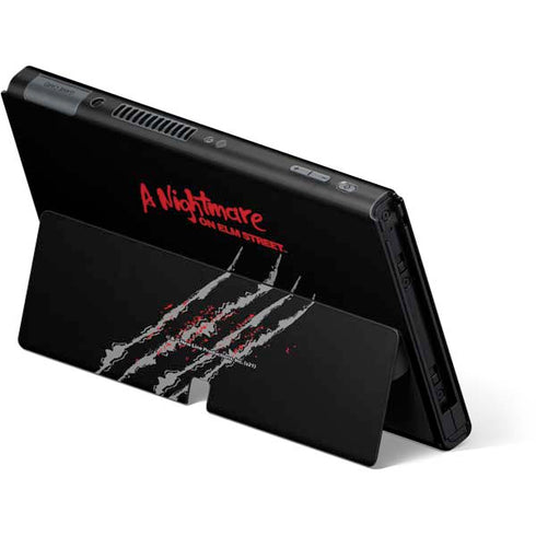 Nightmare on Elm Street Freddy Krueger Slash Nintendo Switch OLED (2021) Skin