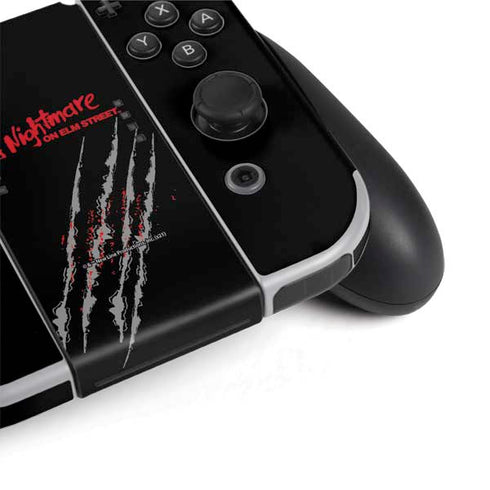 Nightmare on Elm Street Freddy Krueger Slash Nintendo Switch OLED (2021) Skin