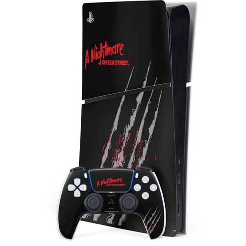 Nightmare on Elm Street Freddy Krueger Slash PS5 Slim Digital Edition Bundle Skin
