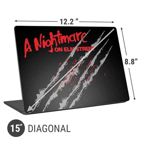 Nightmare on Elm Street Freddy Krueger Slash Universal Laptop 15in (12.2 x 8.8in) Skin