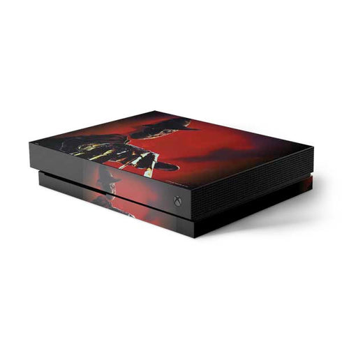 Nightmare on Elm Street Freddy Krueger Xbox One X Console Skin