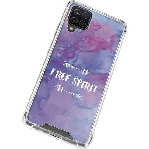 Free Spirit Galaxy A12 Clear Case