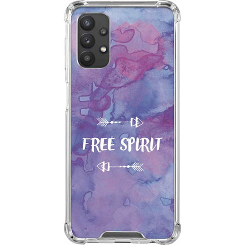 Free Spirit Galaxy A32 5G Clear Case