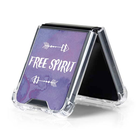 Free Spirit Galaxy Z Flip5 5G Clear Case