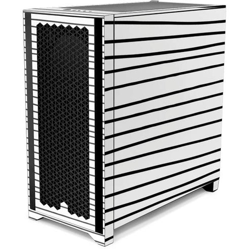 Freehand Stripes Corsair 4000D Tempered Glass Mid-Tower ATX Case Skin