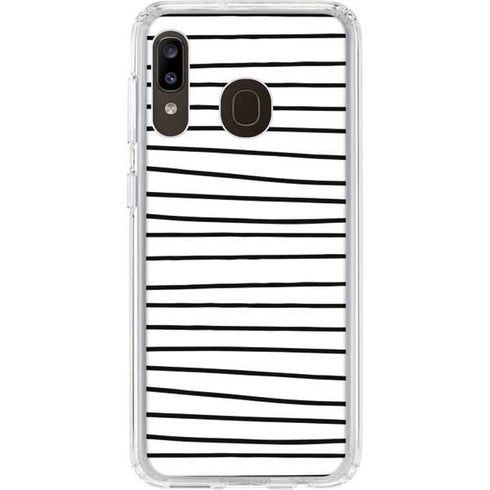 Freehand Stripes Galaxy A20 Clear Case