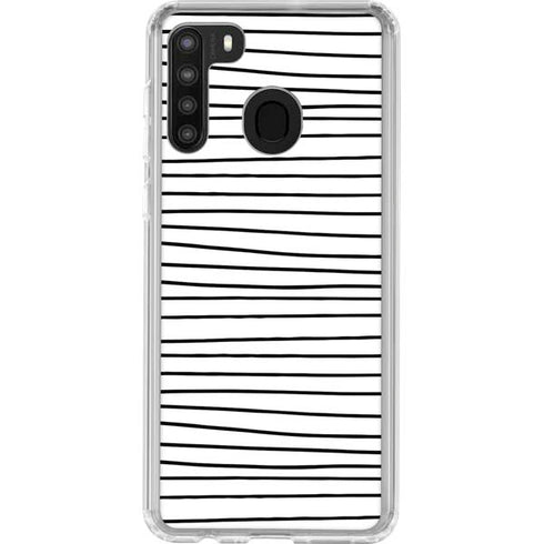 Freehand Stripes Galaxy A21 Clear Case