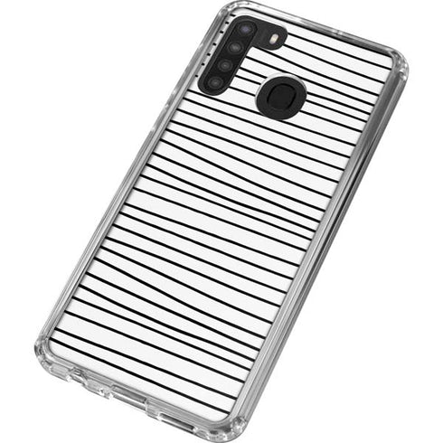 Freehand Stripes Galaxy A21 Clear Case