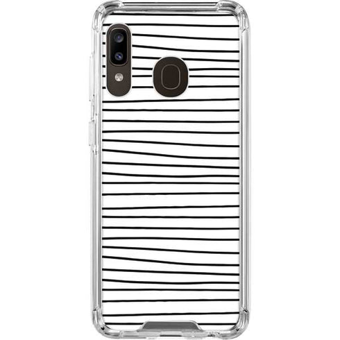Freehand Stripes Galaxy A30 Clear Case