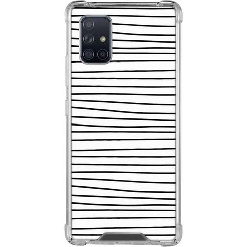 Freehand Stripes Galaxy A71 5G Clear Case