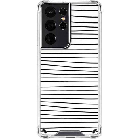 Freehand Stripes Galaxy S21 Ultra 5G Clear Case