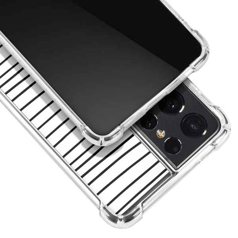 Freehand Stripes Galaxy S21 Ultra 5G Clear Case