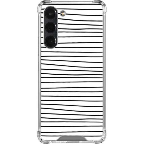 Freehand Stripes Galaxy S23 Plus Clear Case