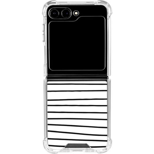 Freehand Stripes Galaxy Z Flip5 5G Clear Case