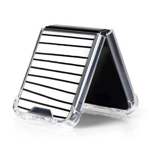 Freehand Stripes Galaxy Z Flip5 5G Clear Case