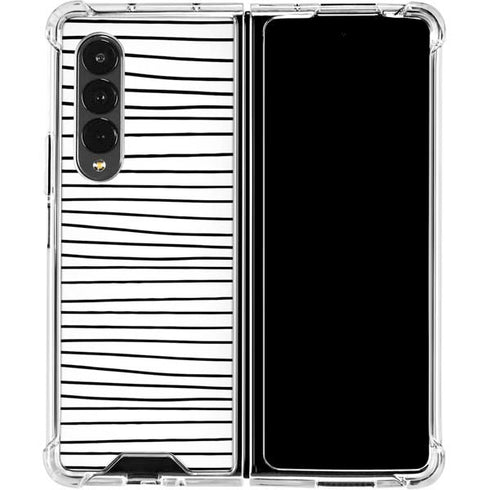 Freehand Stripes Galaxy Z Fold4 5G Clear Case