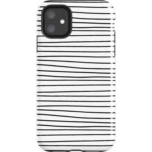 Freehand Stripes iPhone 11 Impact Case