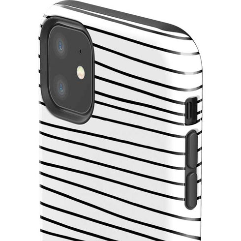 Freehand Stripes iPhone 11 Impact Case